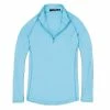 Polo Ralph Lauren RLX Ralph Lauren UV Protection Hammond Blue Womens Golf 1/4 Zip