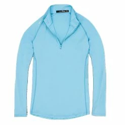 Polo Ralph Lauren RLX Ralph Lauren UV Protection Hammond Blue Womens Golf 1/4 Zip