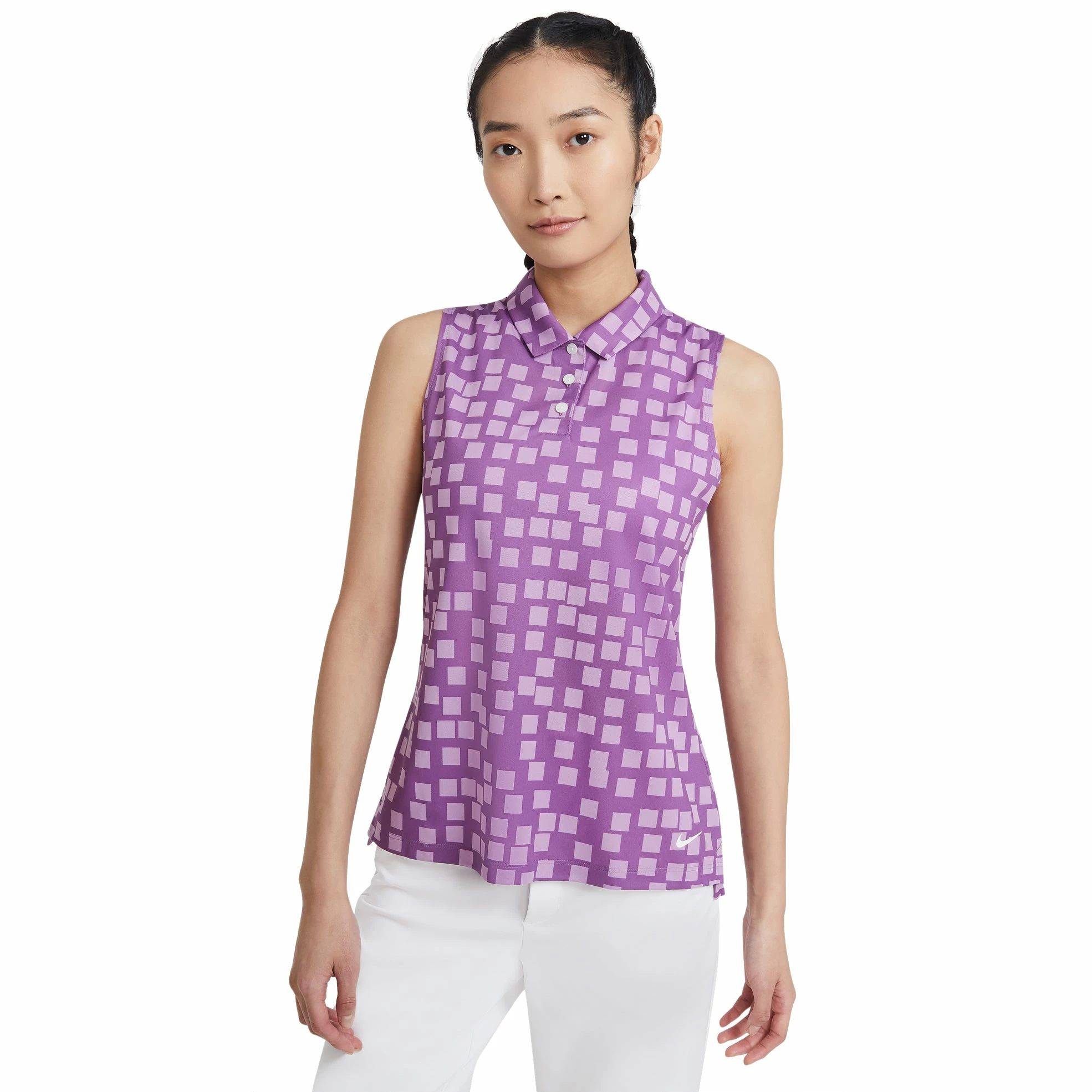 Nike Golf Nike Dri-FIT Printed Womens Sleeveless Golf Polo - Image 4