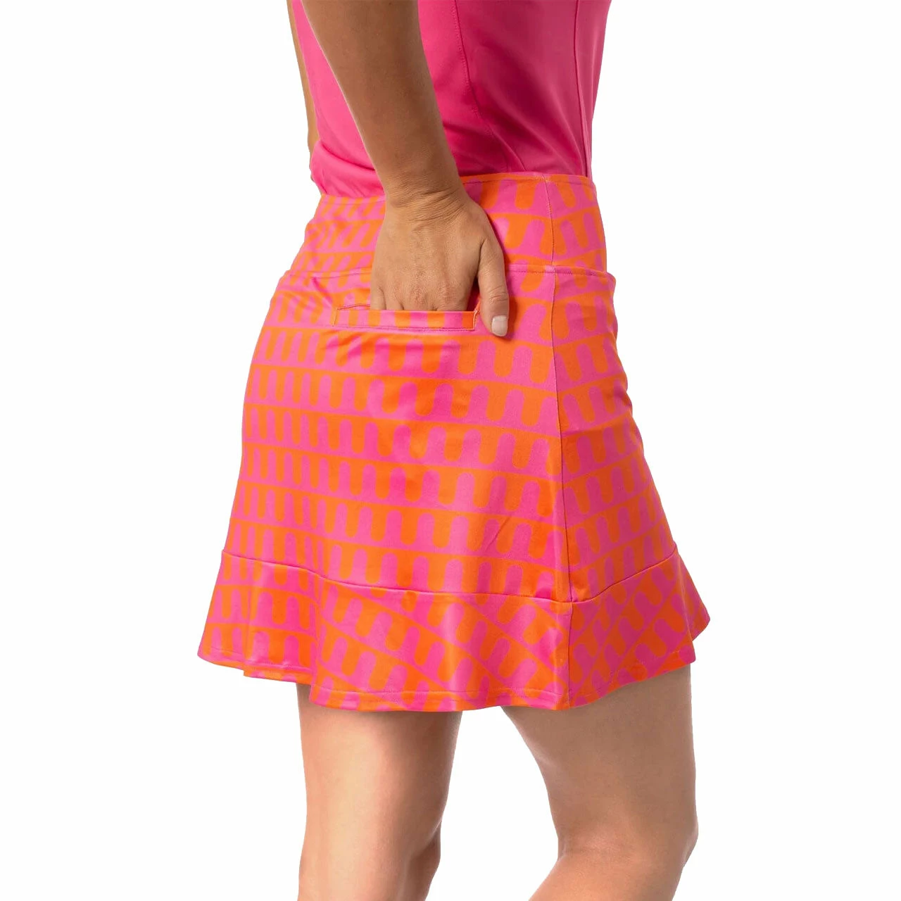 Golftini Push-Up Pop 16.5in Womens Golf Skort - Image 3