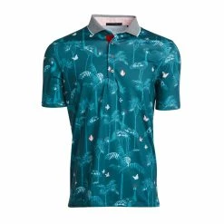 Greyson Heron Dance Garter Mens Golf Polo