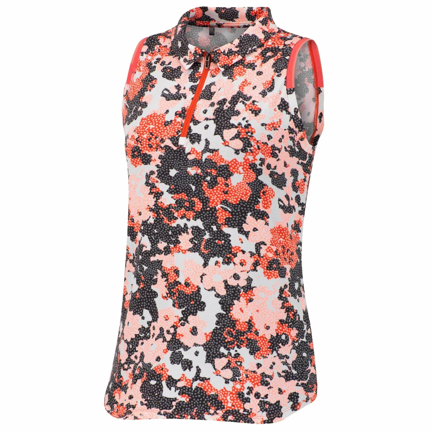 Under Armour Zinger Speckled Floral Womens Sleeveless Golf Polo - Image 2
