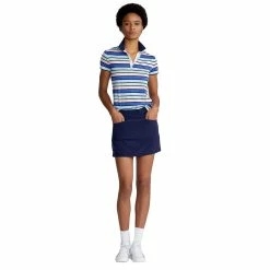 Polo Ralph Lauren RLX Ralph Lauren Printed Airflow Jersey Liberty Blue Womens Golf Polo