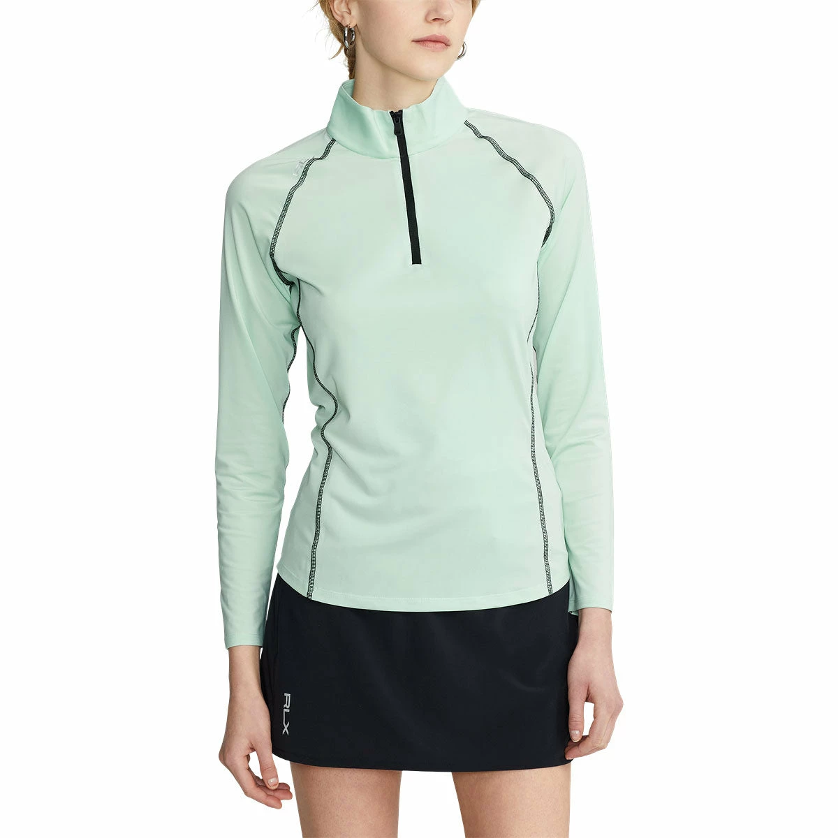 Polo Ralph Lauren RLX Ralph Lauren Airflow April Green Womens Longsleeve Golf 1/4 Zip - Image 2