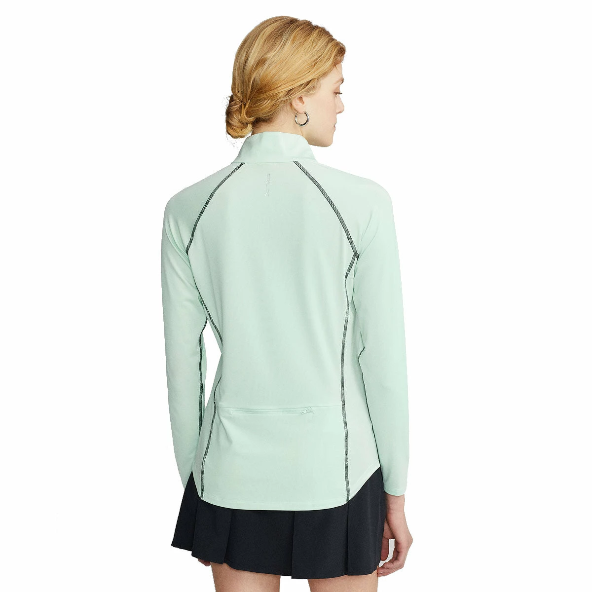 Polo Ralph Lauren RLX Ralph Lauren Airflow April Green Womens Longsleeve Golf 1/4 Zip - Image 3