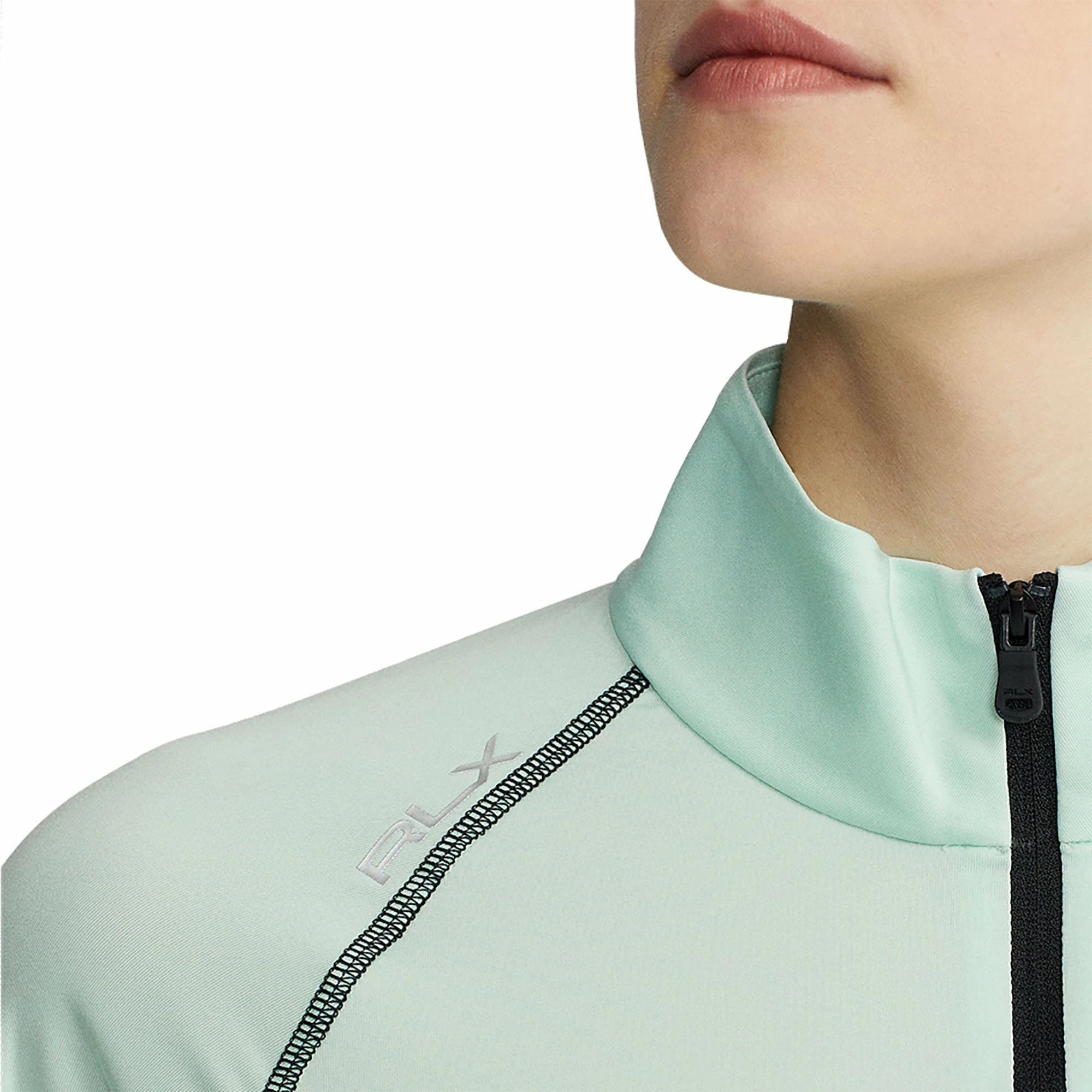 Polo Ralph Lauren RLX Ralph Lauren Airflow April Green Womens Longsleeve Golf 1/4 Zip - Image 4