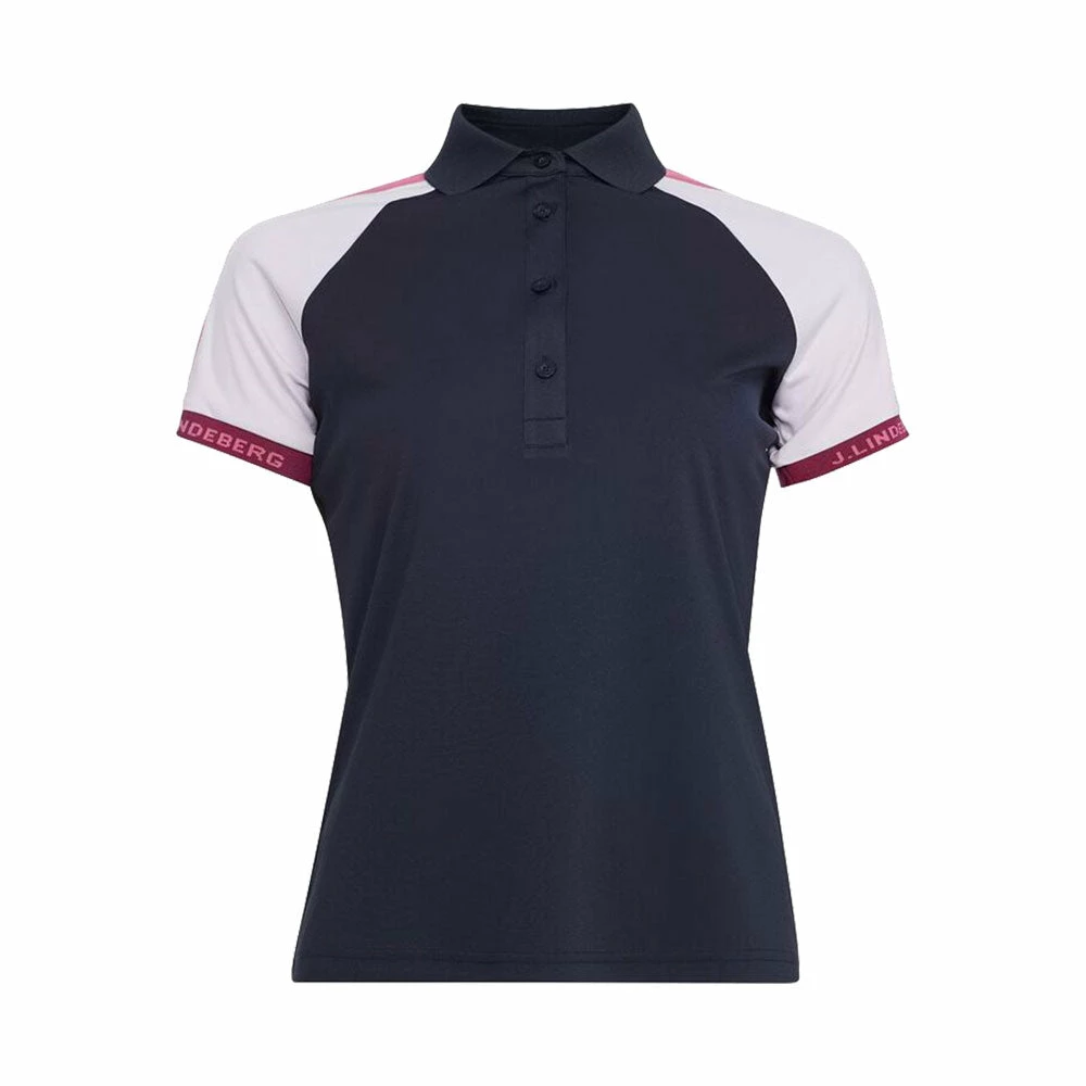 J.Lindeberg J. Lindeberg Perinne Navy Womens Golf Polo
