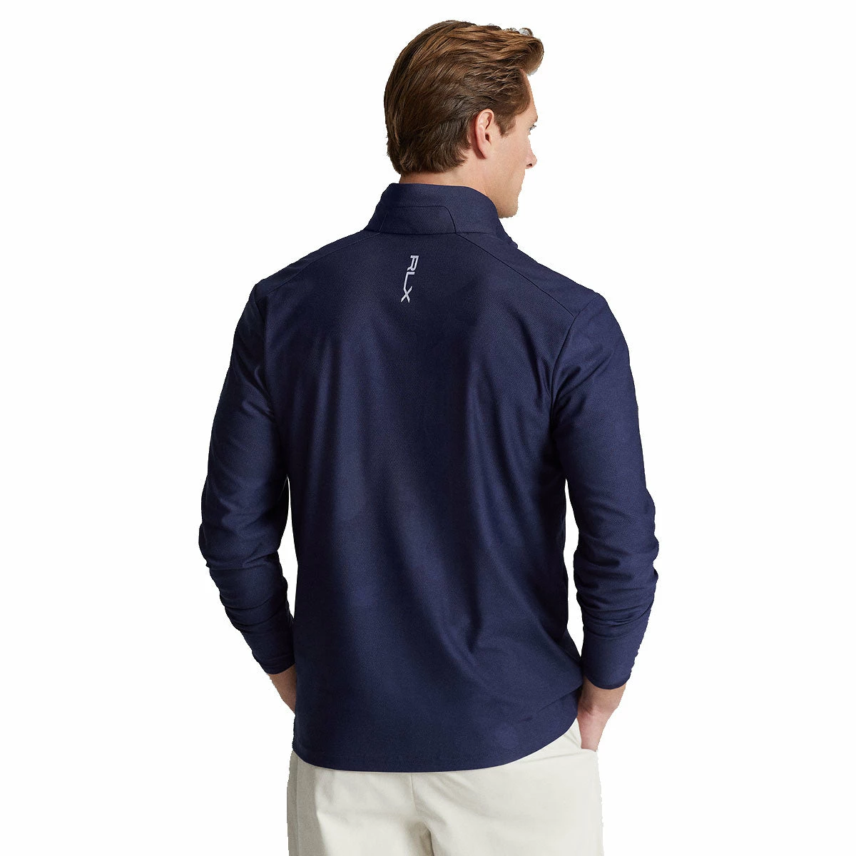 Polo Ralph Lauren RLX Ralph Lauren Knit Jacquard French Navy Camo Mens Golf Half Zip - Image 2