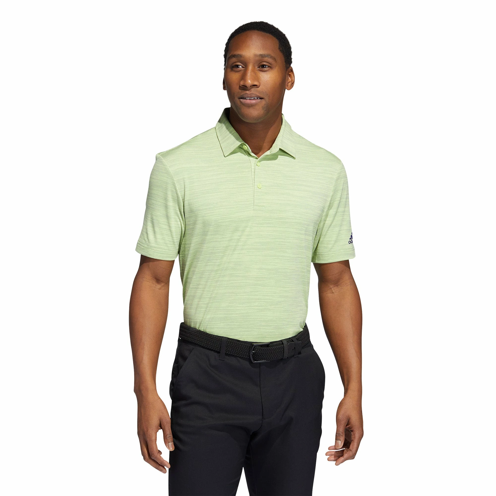 Adidas Golf Adidas Space-Dyed Striped Mens Golf Polo - Image 5