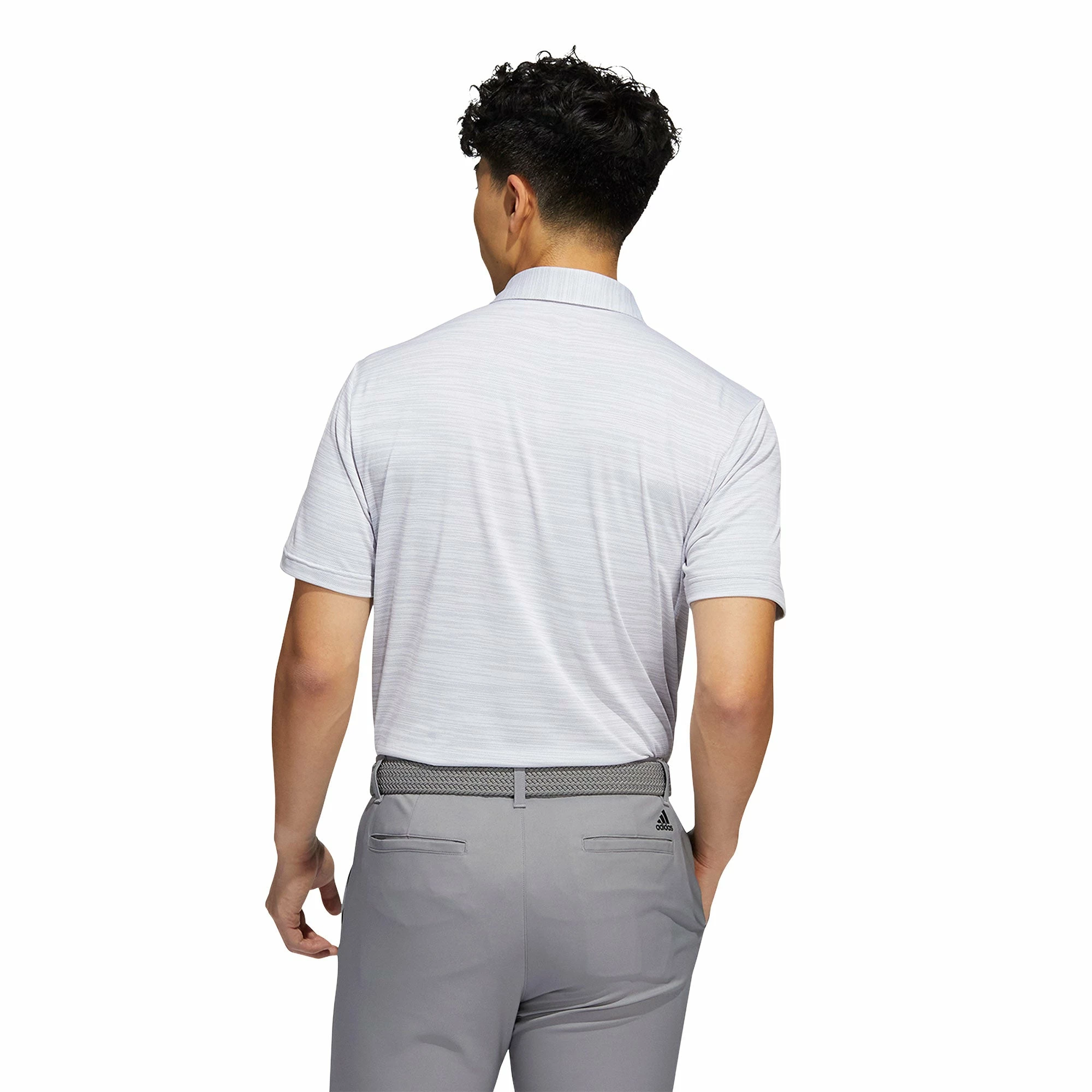 Adidas Golf Adidas Space-Dyed Striped Mens Golf Polo - Image 8