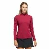 Adidas Golf Adidas Ultimate365 Legacy Burgundy Womens Golf 1/2 Zip