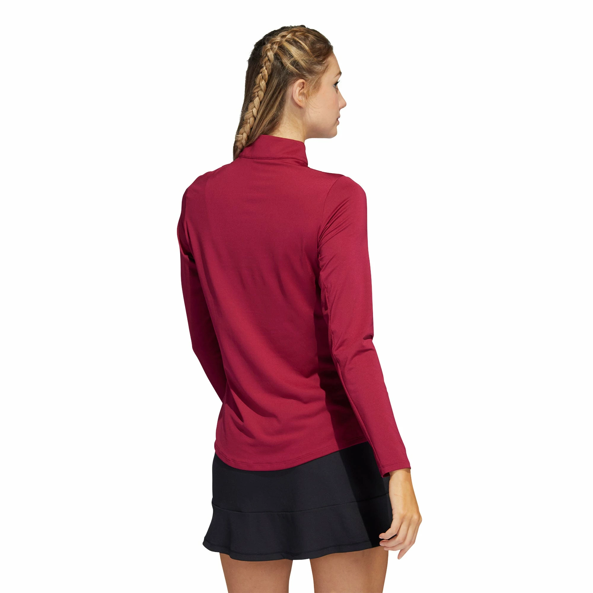 Adidas Golf Adidas Ultimate365 Legacy Burgundy Womens Golf 1/2 Zip - Image 2