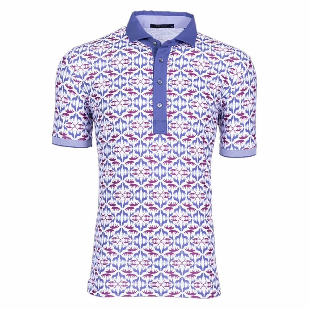 Greyson Wolf Labyrinth Mens Golf Polo