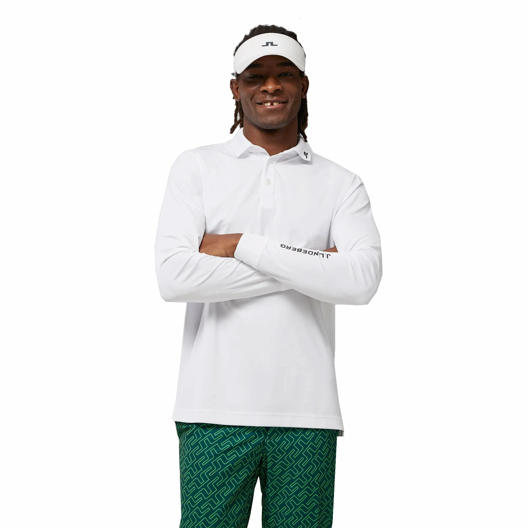 J.Lindeberg J. Lindeberg Tour Tech Mens Long Sleeve Golf Polo - Image 6