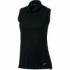 Nike Golf Nike Dri Fit Solid Womens Sleeveless Golf Polo