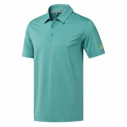 Adidas Golf Adidas Ultimate 365 Solid Green Mens Golf Polo